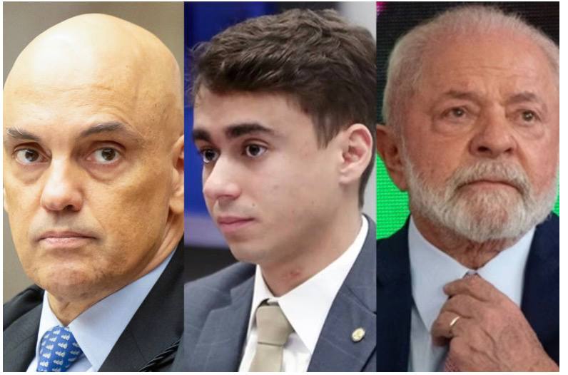 Nikolas Ferreira convoca ato em desfavor da trinca: Lula, Moraes e Toffoli