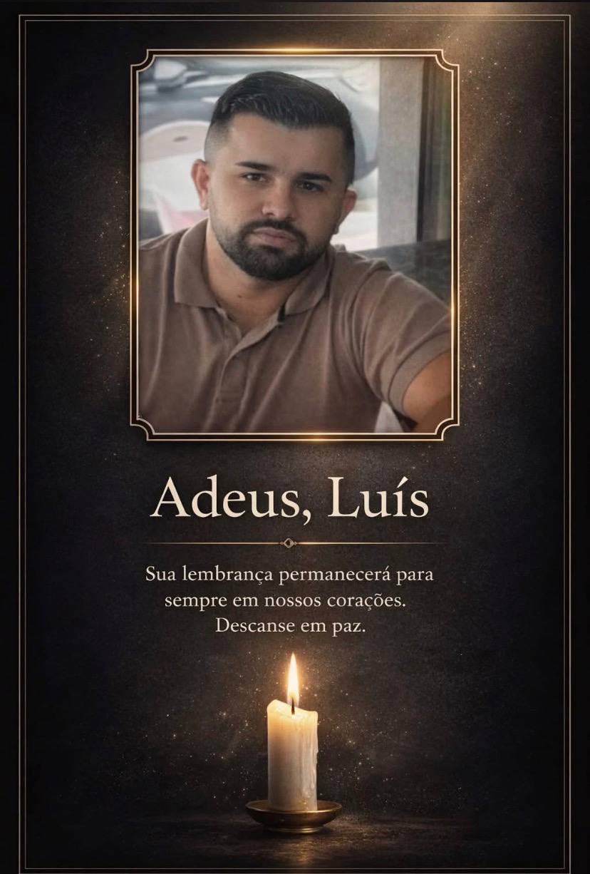 Luís Vieira de Andrade, 28 anos, é morto em latrocínio enquanto trabalhava como motorista de aplicativo em Jundiaí