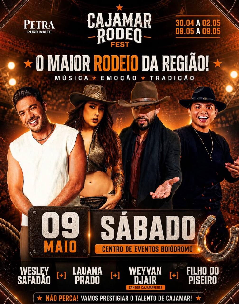 Weyvan Djair divide o palco com Wesley Safadão no Rodeo Cajamar Fest