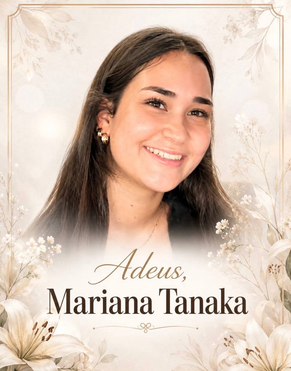 Mariana foi atropelada e morreu aos 20 anos