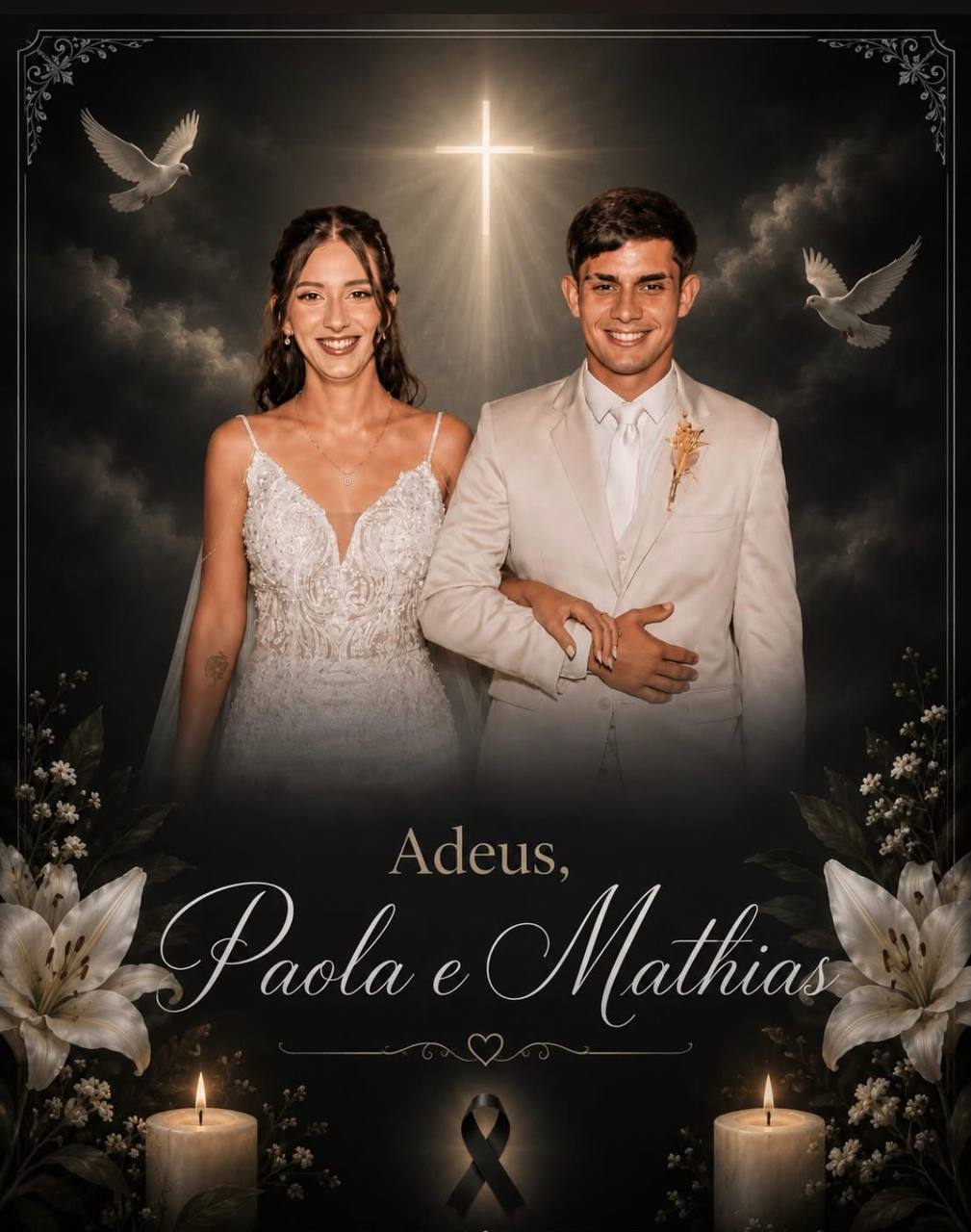 💔🕊️ Paola e Mathias faleceram em gravíssimo acidente de carro: tinham apenas 20 dias de casamento