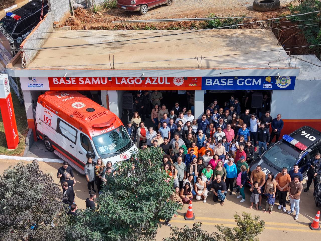 *Prefeitura de Cajamar entrega bases do SAMU e da GCM no Lago Azul*