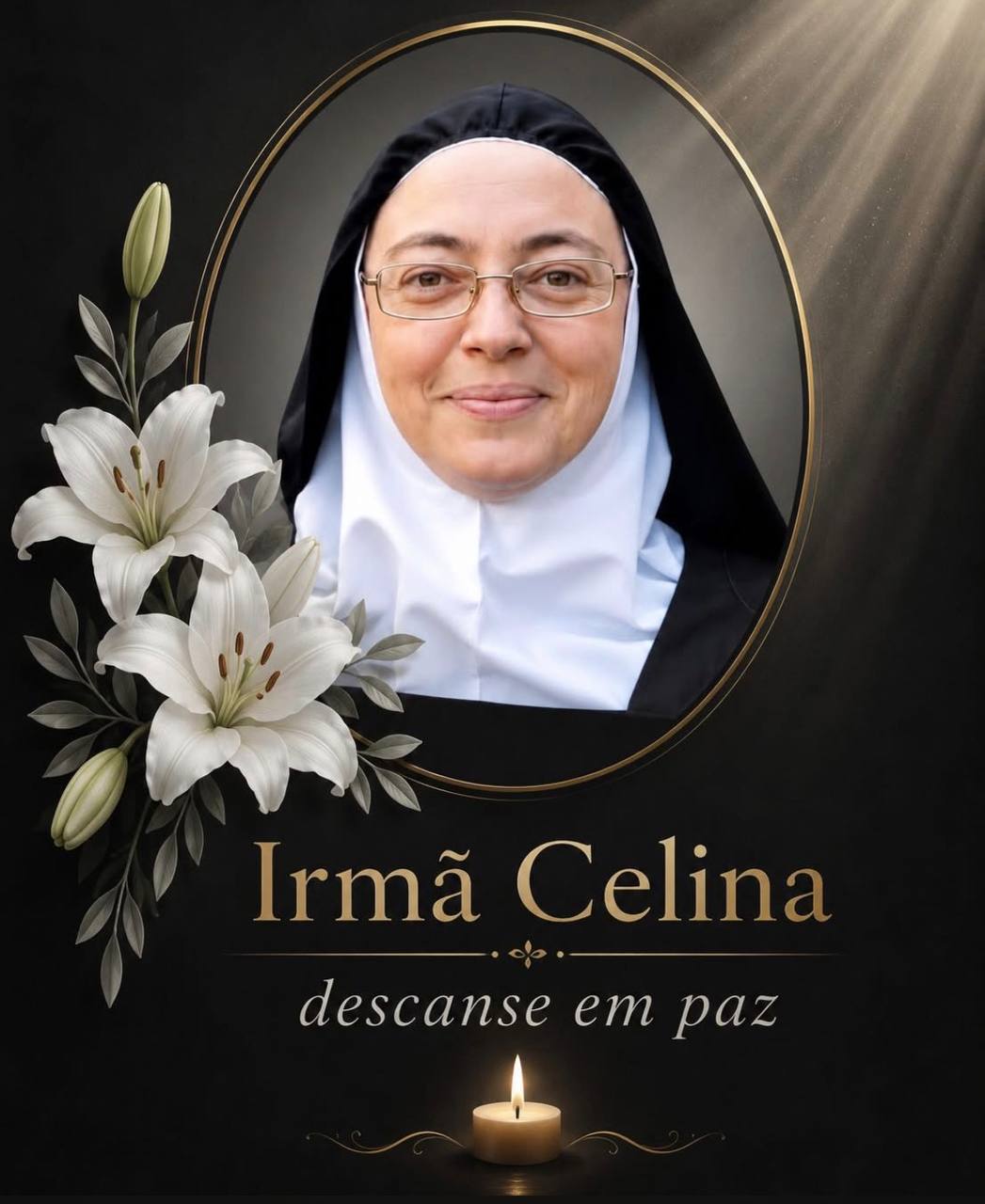 Irmã Celina falece aos 50 anos