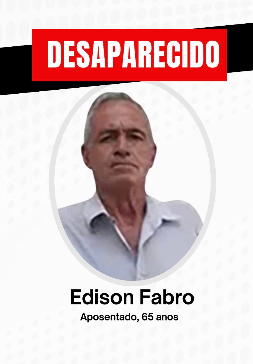 EDISON FABRO ESTÁ DESAPARECIDO - COMPARTILHE 🚨