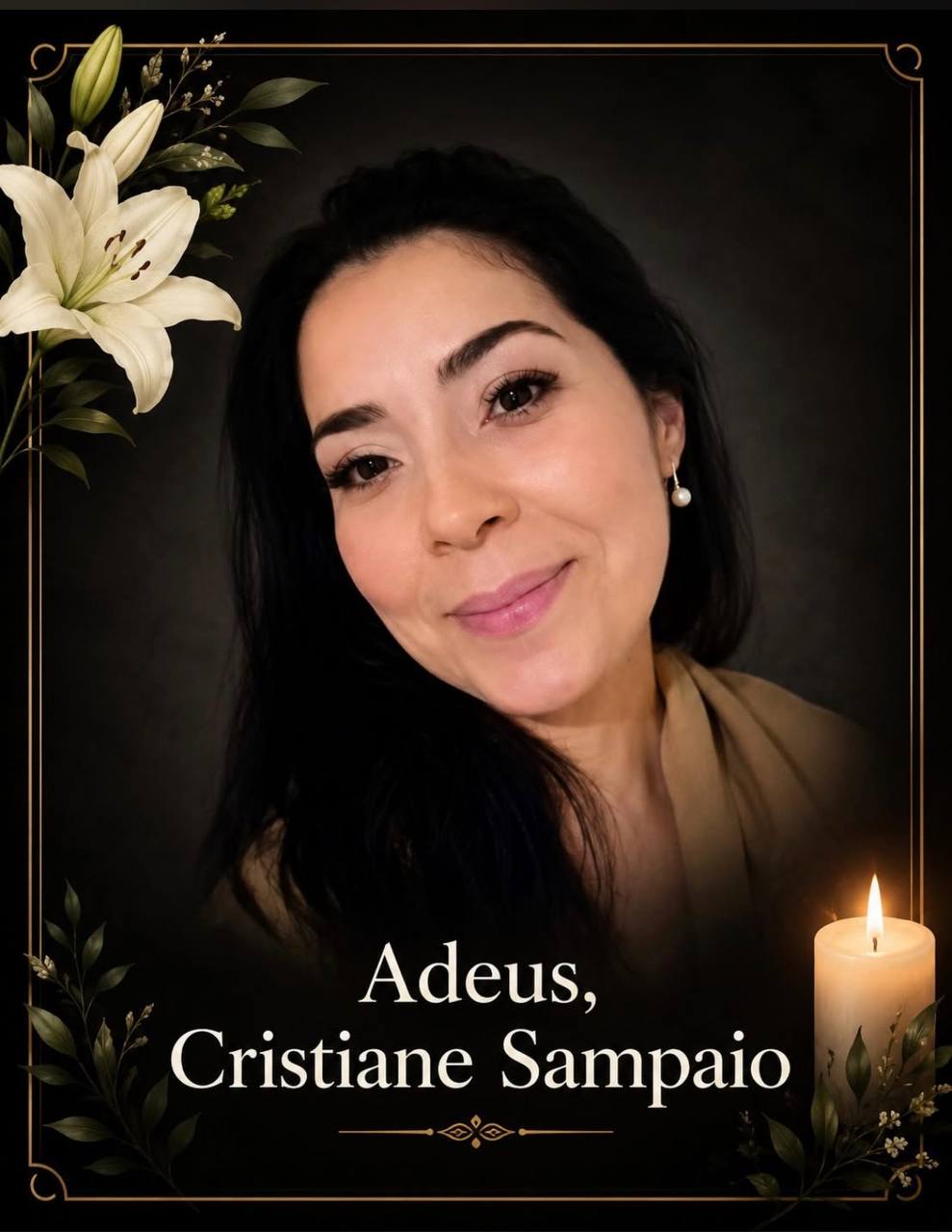 Cristiane foi encontrada morta em casa