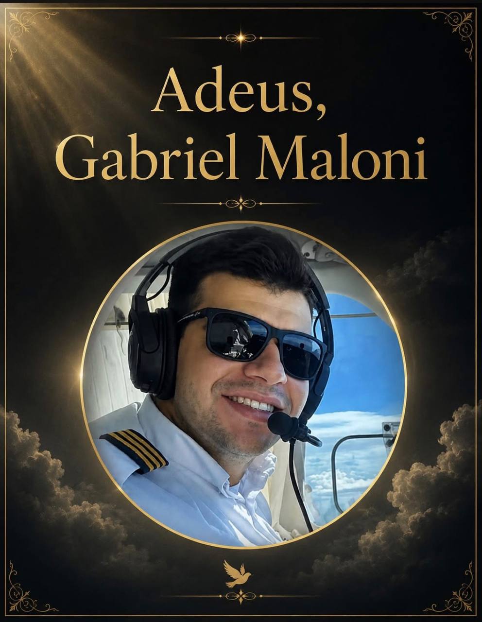Gabriel morreu em queda de avião em Marília