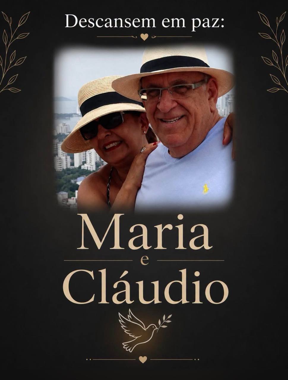 Maria e Cláudio foram assassinados: diarista foi presa
