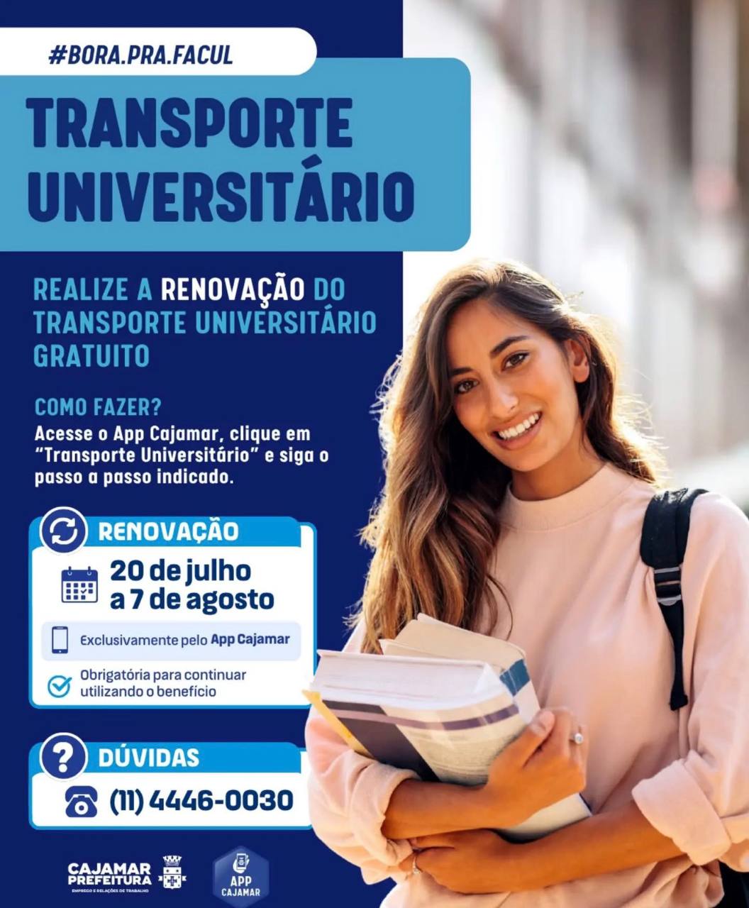 ATENÇÃO, UNIVERSITÁRIOS DE CAJAMAR