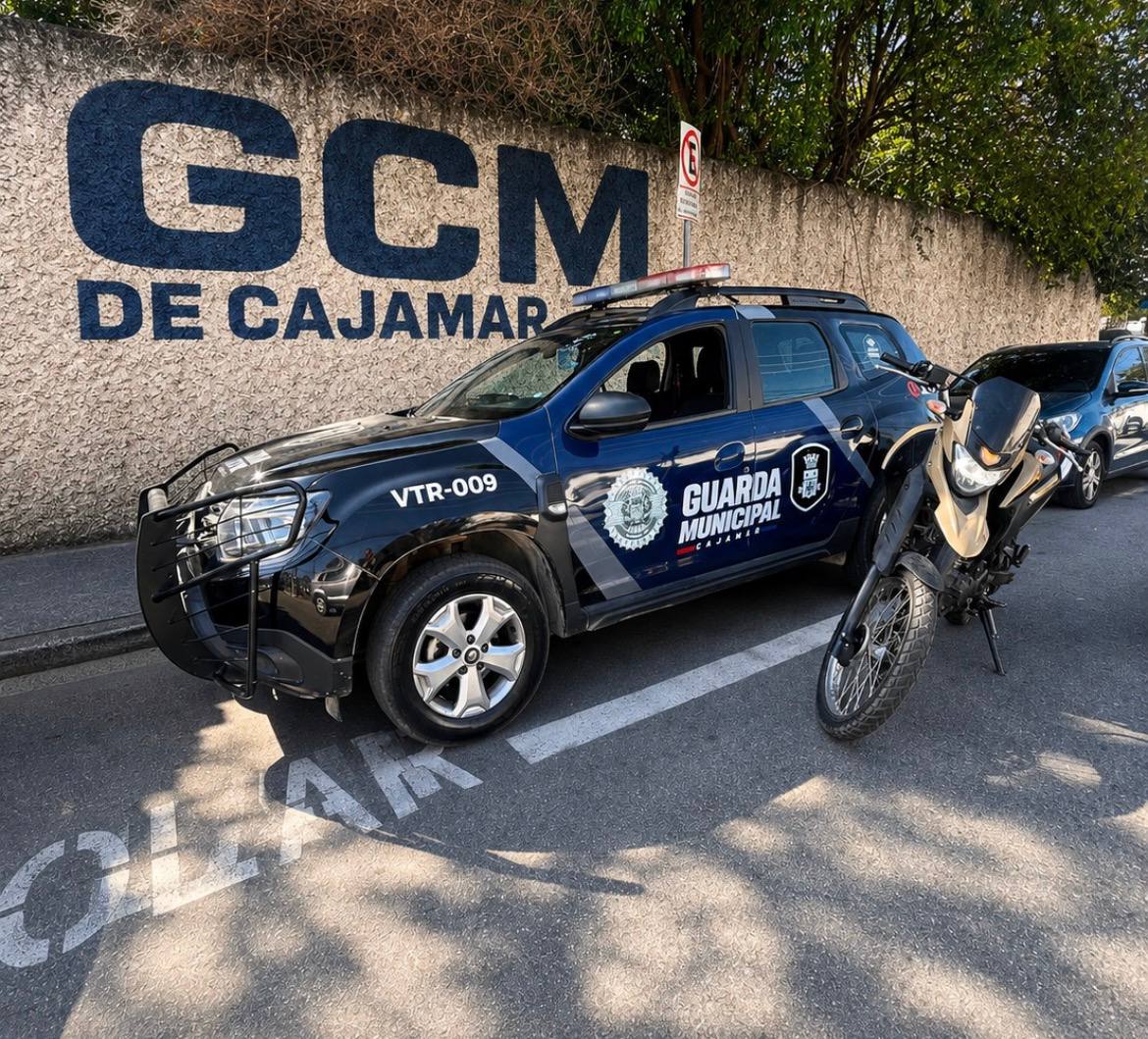 GCM recupera motocicleta furtada em Cajamar e reforça combate à criminalidade