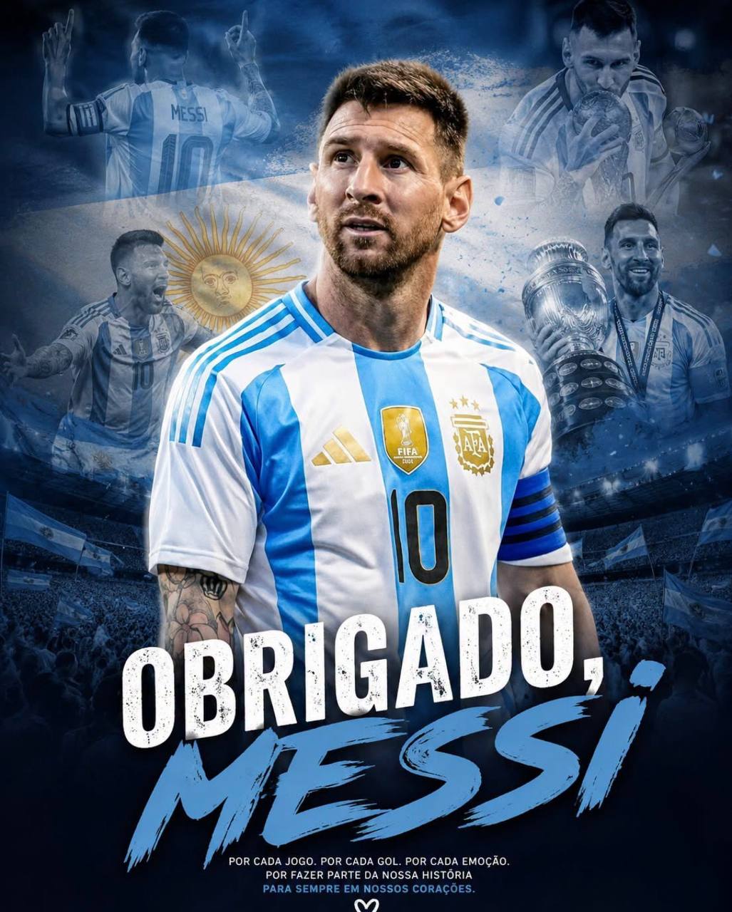 Messi dá adeus à Seleção da Argentina