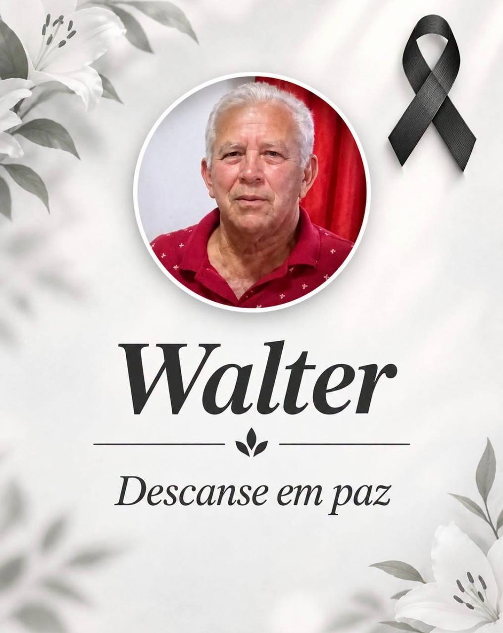 Irmão Walter da Cruz Falece aos 75 Anos
