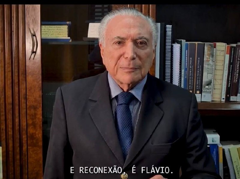 Michel Temer votará em Flávio Bolsonaro no 2º Turno