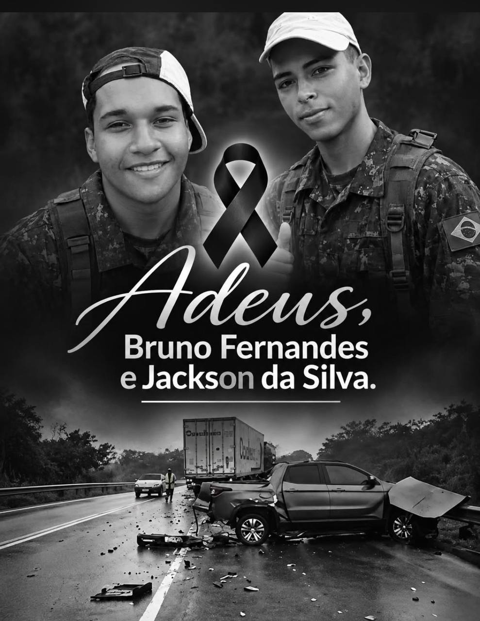 Soldados do Exército morrem aos 19 anos em acidente na BR-163