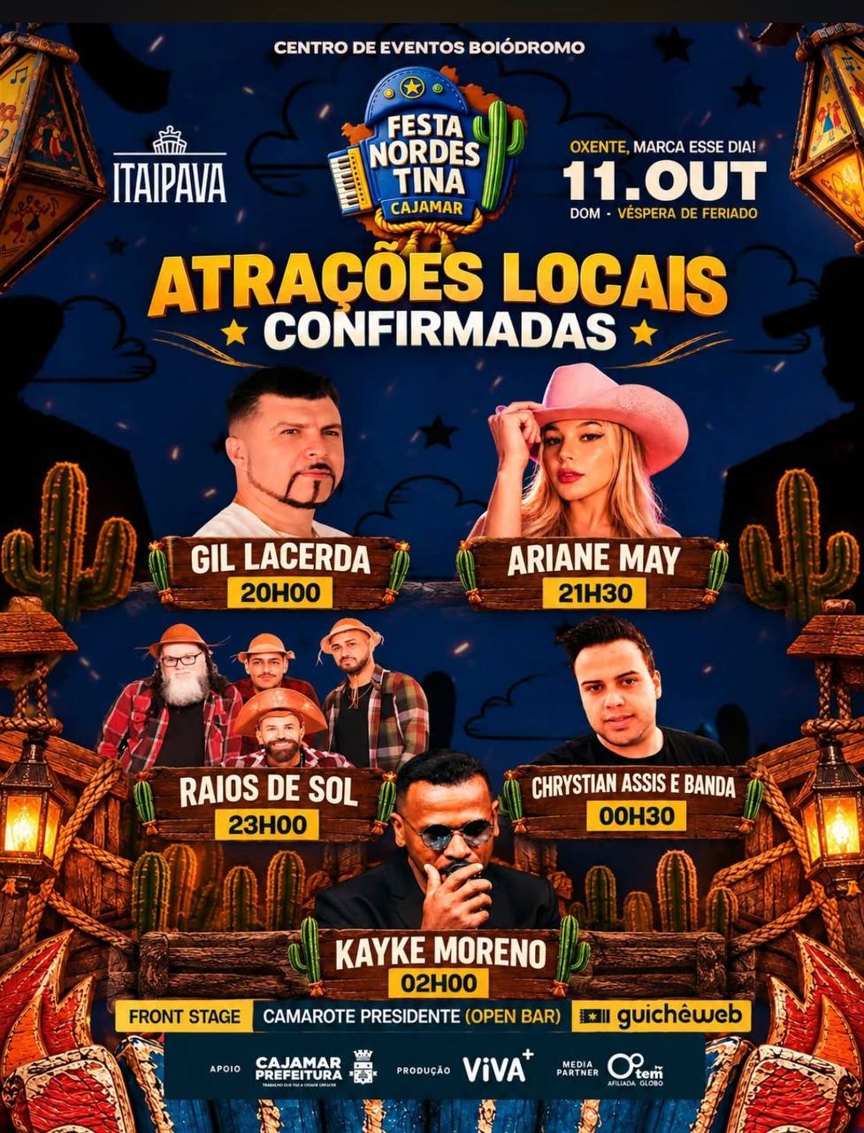 A FESTA NORDESTINA ESTÁ CHEGANDO COM MUITA MÚSICA